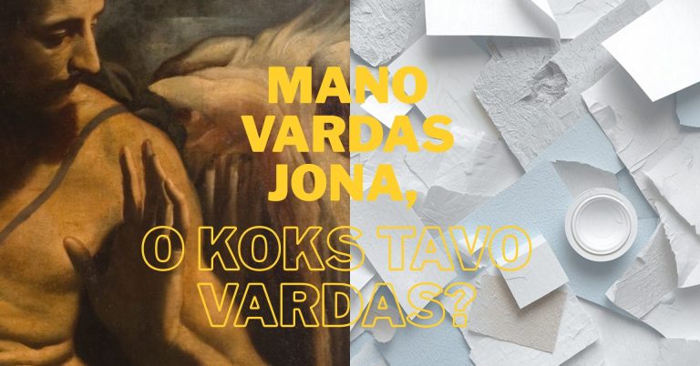 Kūrybinės dirbtuvės „Aš Jona, o koks tavo vardas?“