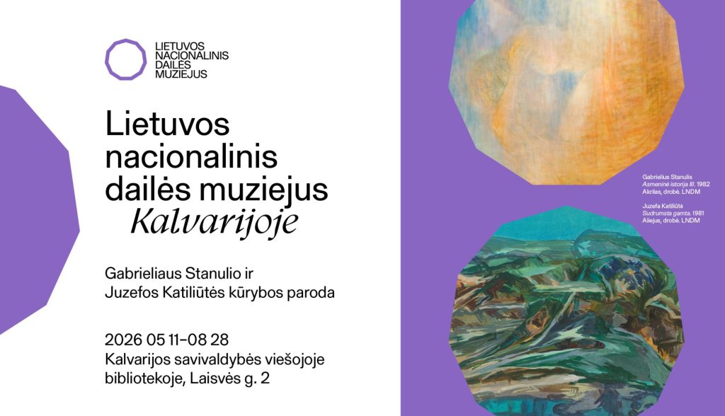 Lietuvos nacionalinio dailės muziejaus kūriniai Gabrieliaus Stanulio ir Juzefos Katiliūtės kūrybos parodoje Kalvarijose