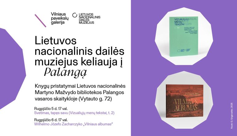 Lietuvos nacionalinio dailės muziejaus leidiniai pristatomi Palangos vasaros skaitykloje