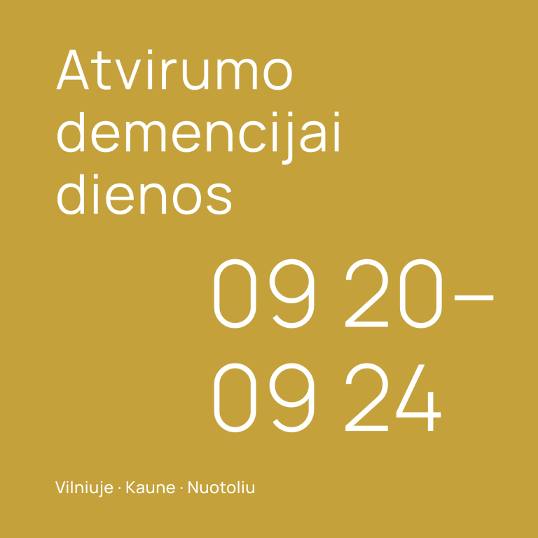 Muziejai, kultūra ir demencija: Vilniuje vyks „Atvirumo demencijai forumas“